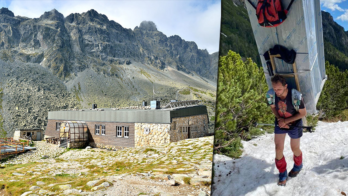 Tatry: tragarze na własnych plecach wnieśli do schroniska lodówkę i zmywarkę