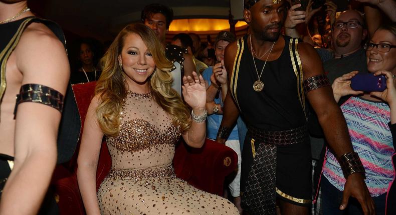Mariah Carey arrives Las Vegas