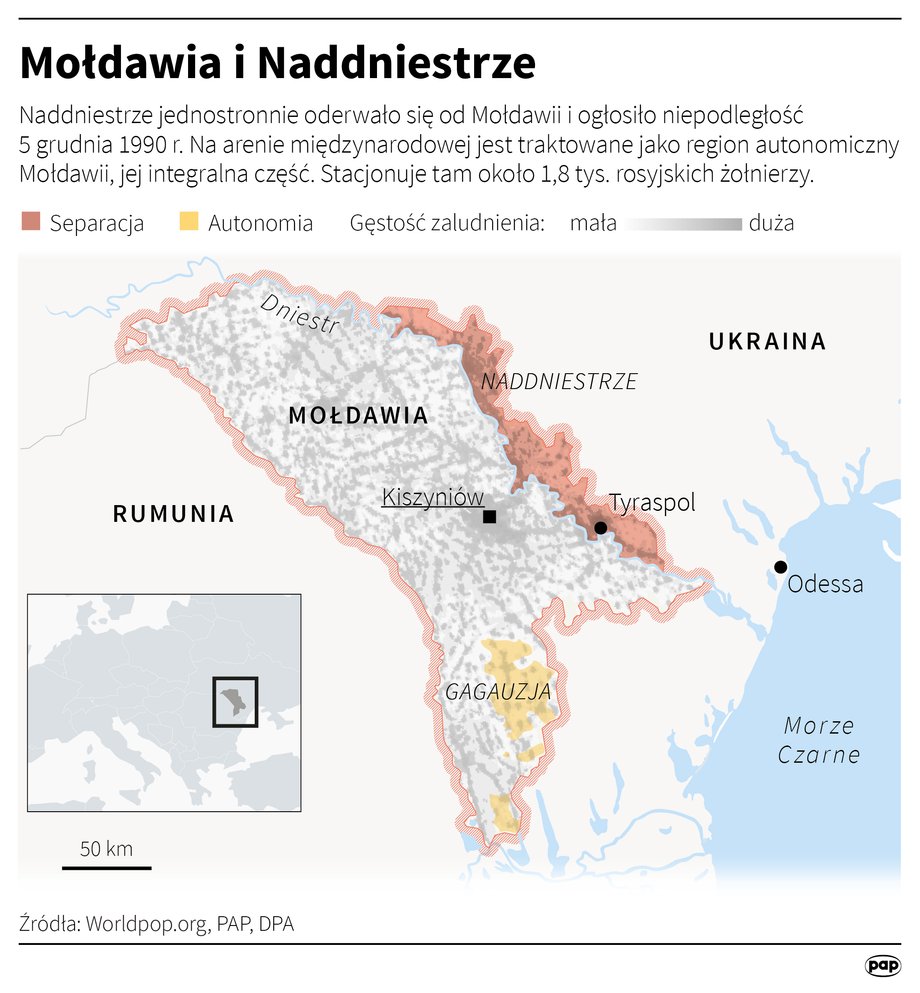 Mołdawia jest położona w istotnym dla Rosji miejscu.