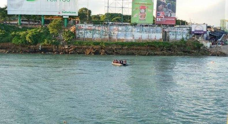 Rescue mission underway at the Likoni Ferry Channel on 07 Dec 2019