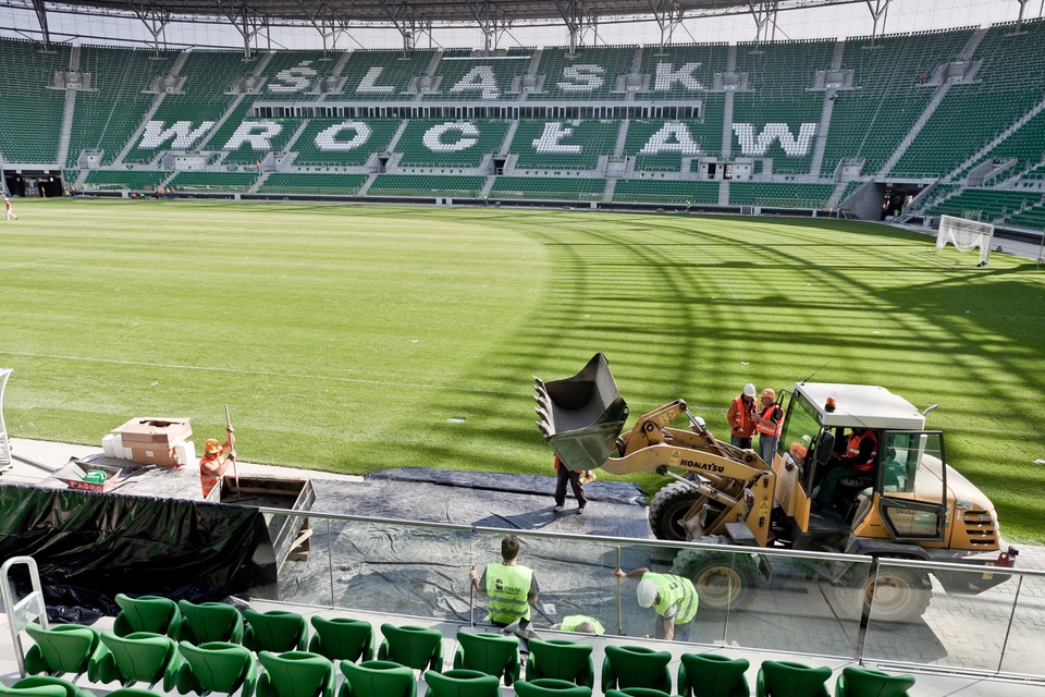 Stadion przed walką Adamka i Kliczki