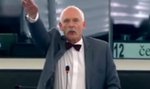 Korwin-Mikke szokuje hitlerowskim gestem WIDEO