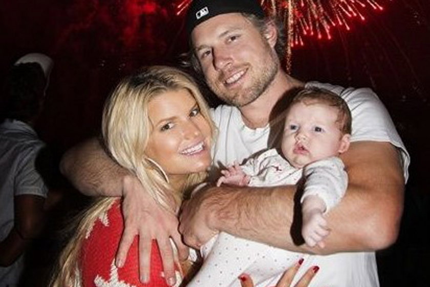 Jessica Simpson i Eric Johnson z córeczką Maxwell