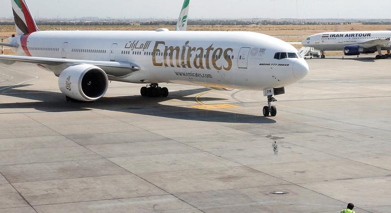 An Emirates passenger gave birth during a 12-hour flight, the airline confirmed.AFP via Getty Images