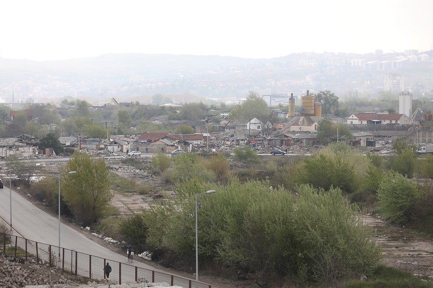 Pogled sa Pančevačkog mosta