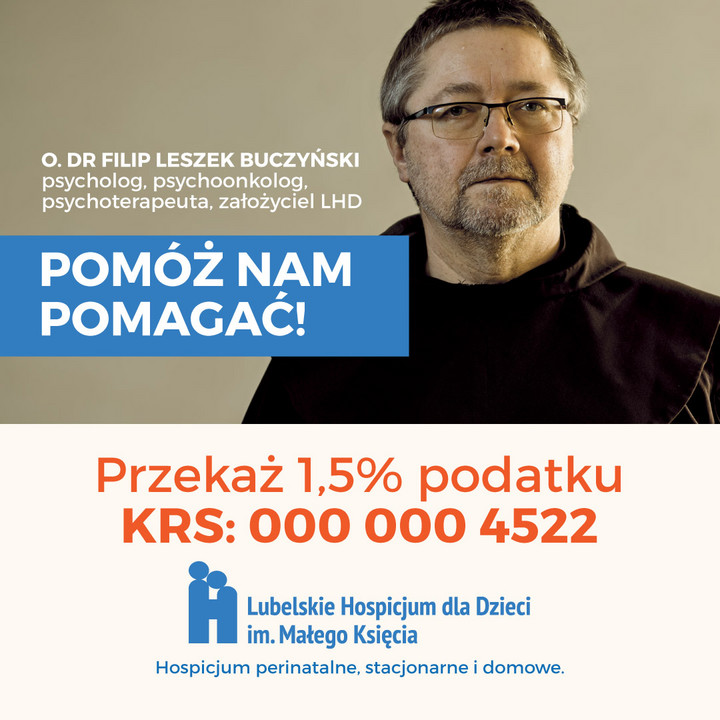 Można przekazać 1,5 proc. podatku na rzecz hospicjum