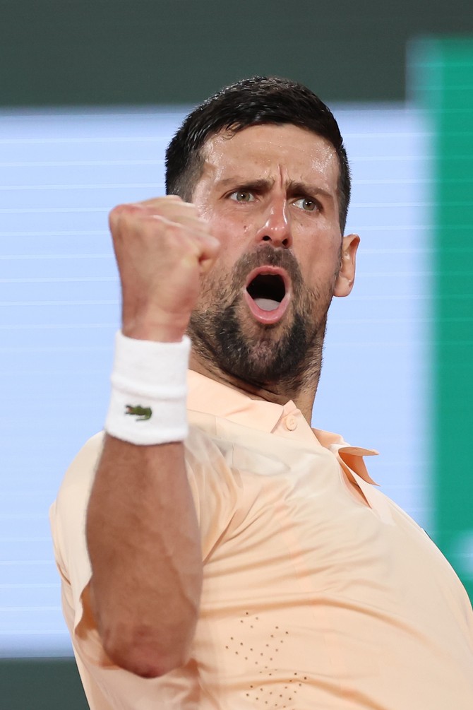 Novak Đoković na Rolan Garosu