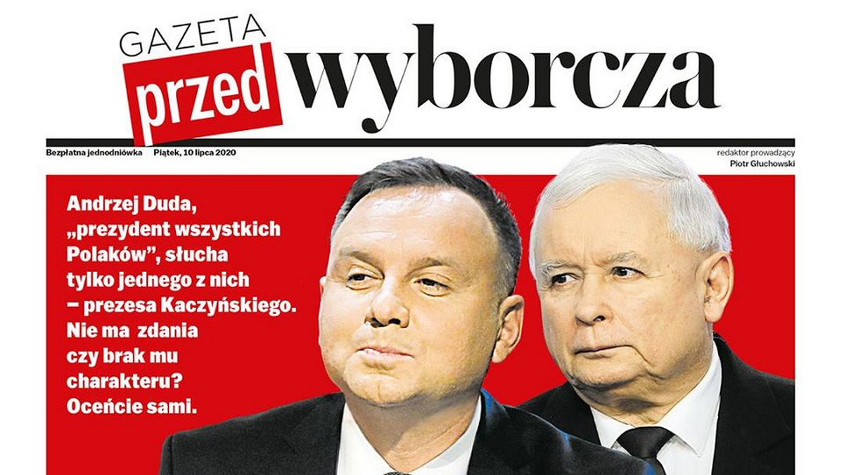 Wybory 2020. Milion darmowych egzemplarzy "Gazety Wyborczej". Radosław Fogiel: szambo