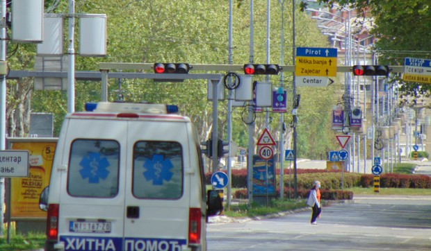 Hitna pomoć na Bulevaru Nemanjića u Nišu 