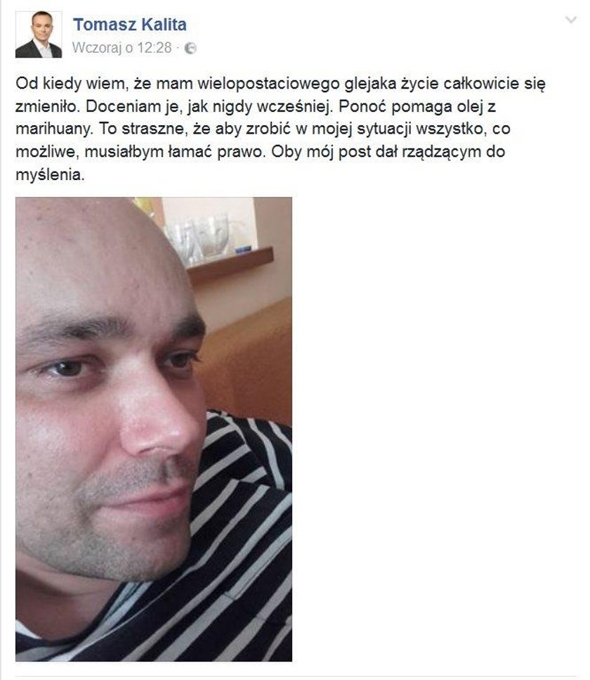 Tomasz Kalita walczy z glejakiem!