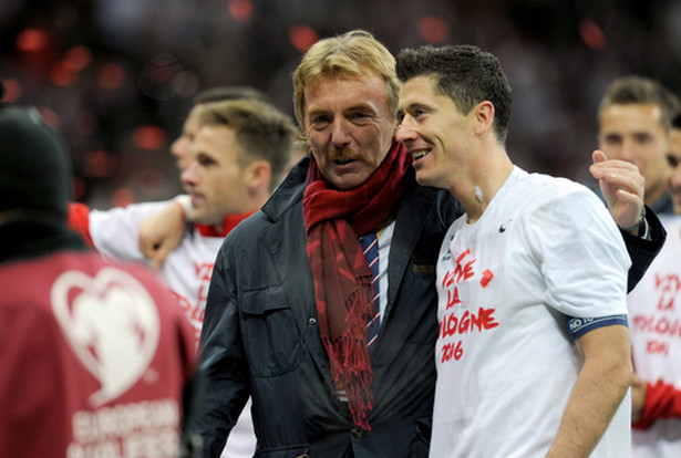 Zbigniew Boniek i Robert Lewandowski