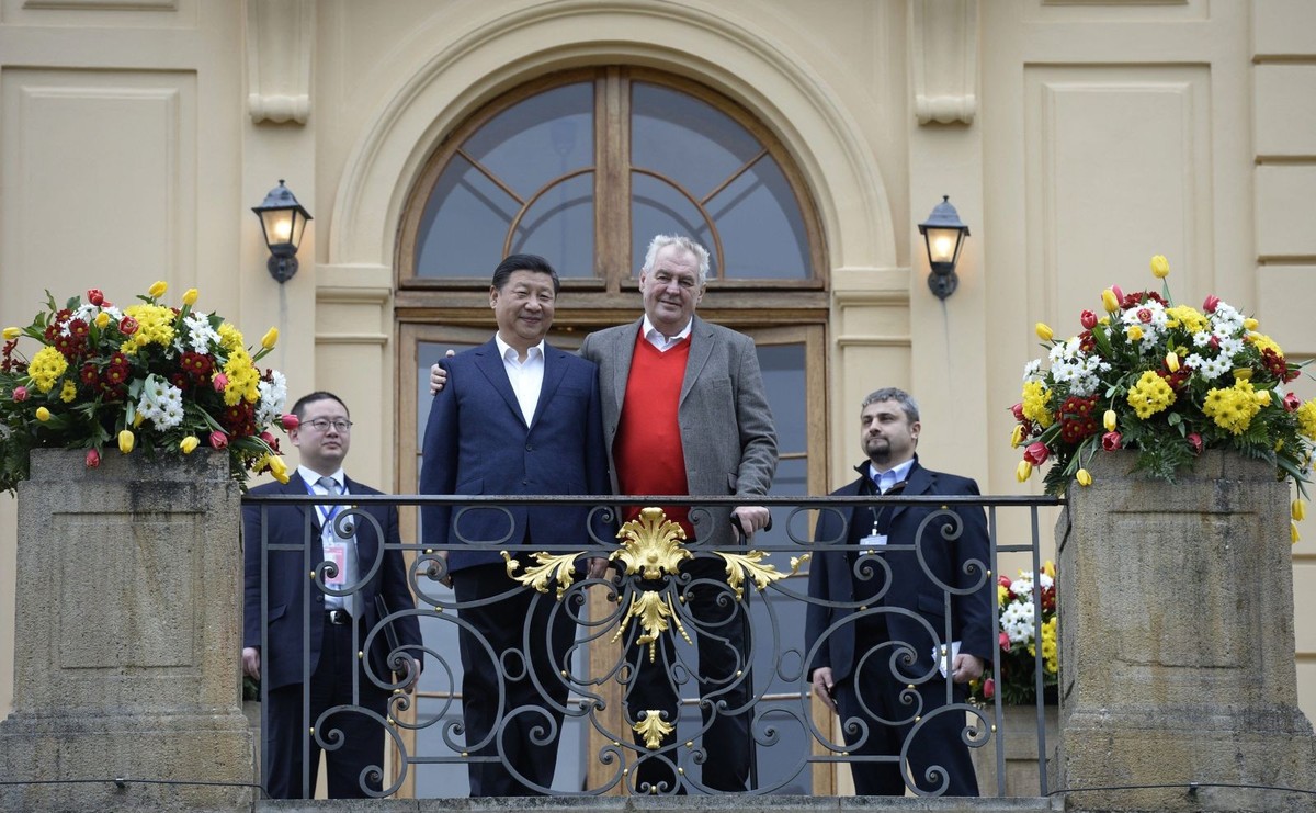 Xi Jinping i Milosz Zeman