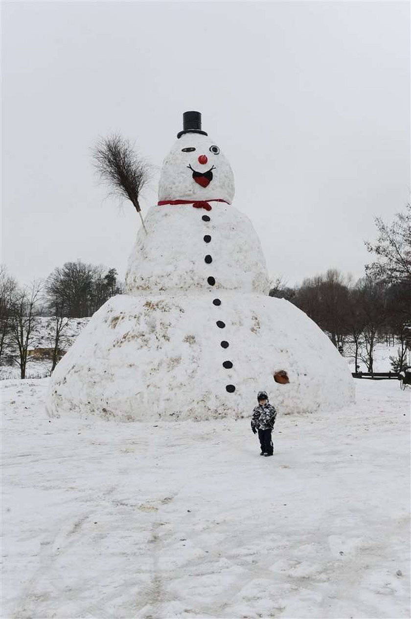 Gigantyczny bałwan. To w Polsce!