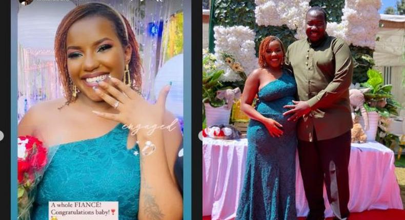 Willis Ruburu proposes to his expectant girlfriend Ivy Namu [Video]