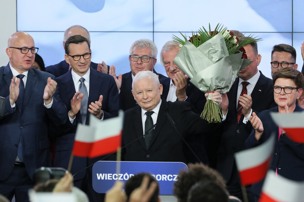 Jarosław Kaczyński, Mateusz Morawiecki, Mariusz Błaszczak, Beata Szydło