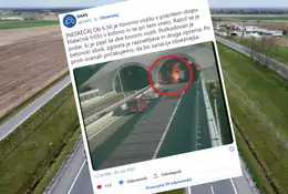 Pożar w tunelu na autostradzie. Temperatura przekroczyła tysiąc stopni. Aż zapadł się sufit