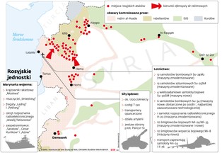 Rosyjski pokaz siły w Syrii. Tak Putin pomaga Asadowi [MAPA]