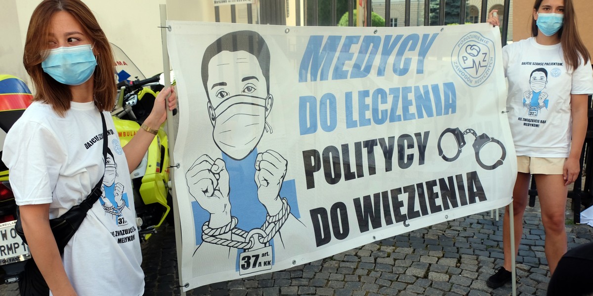 Protest Służby Zdrowia W Warszawie 0201