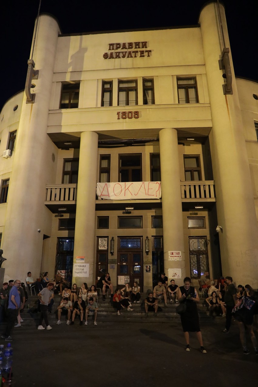 beograd studenti blokade protesti bulevar pravni fakultet