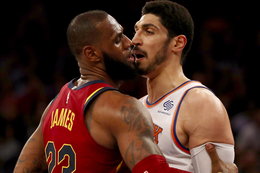 Enes Kanter escalated his fledgling rivalry with LeBron James by trolling him on Twitter after his first career ejection