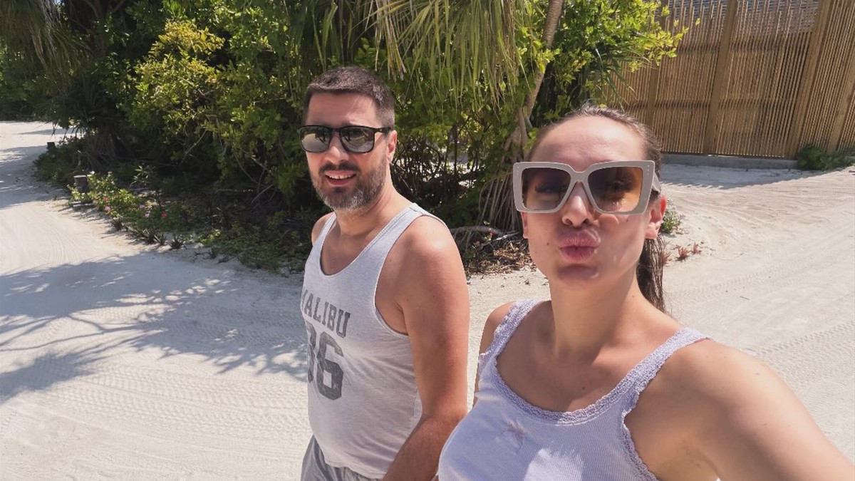 Luna i Marko na Maldivima