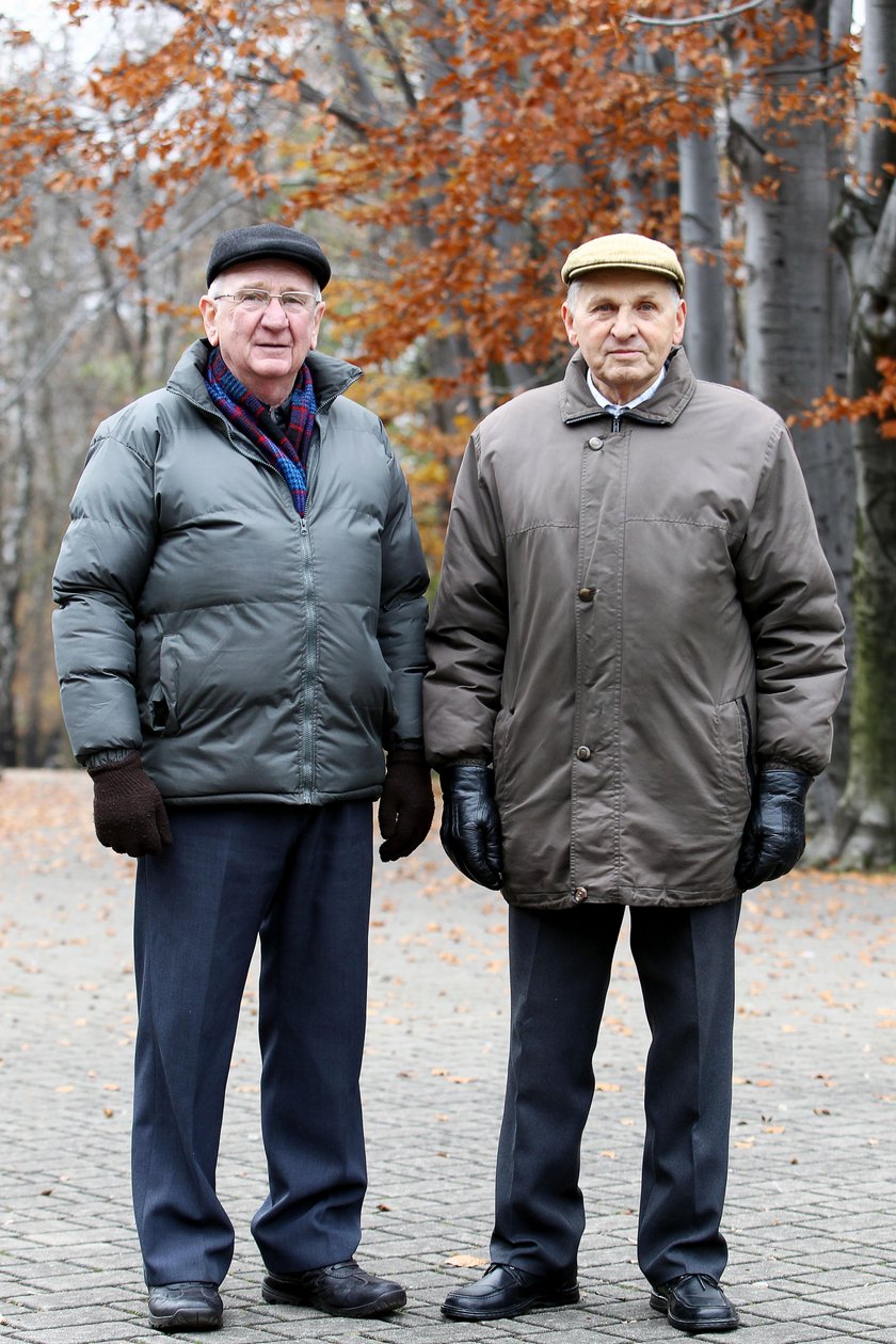 Jan Komenda (67 l.) i Eugeniusz Juruś (78 l.) z Katowic