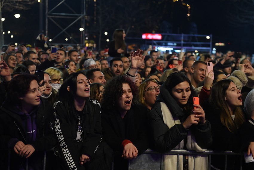 Nova godina 2022 doček Narodna skupština Marija Šerifović