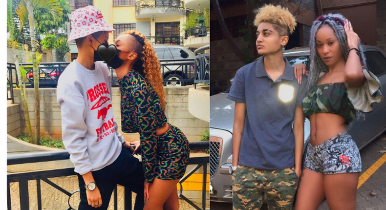 Rapper Noti Flow and her girlfriend King Alami