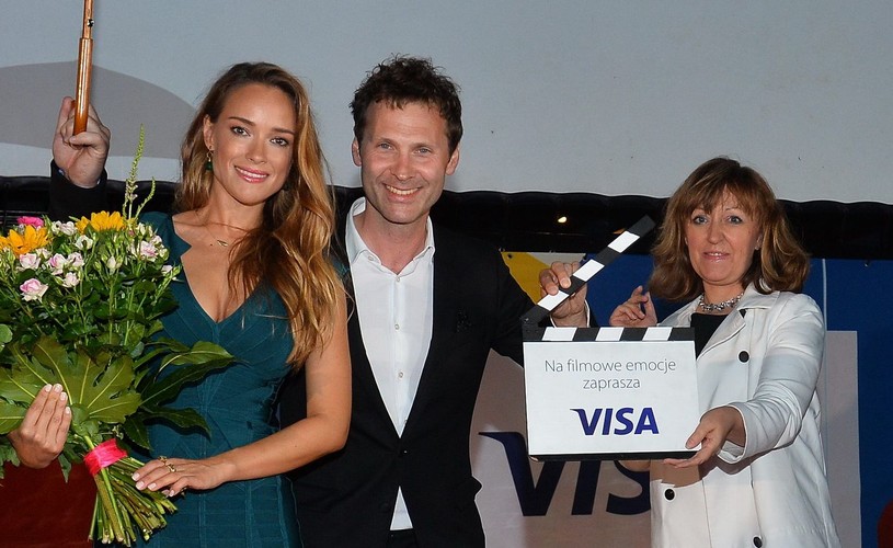 Inauguracja festiwalu Visa Kino Letnie Sopot – Zakopane 2017 w Zakopanem. Alicja Bachleda-Curuś; Paweł Adamski – organizator i twórca festiwalu; Beata Majcher – Dyrektor Zakopiańskiego Centrum Kultury