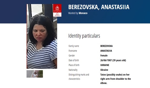 Crvena Interpol poternica za Anastasijom Berezovskom