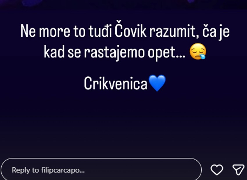 Filip Car stiže u Beograd pred Elitu 10: Rastanak mu teško pao
