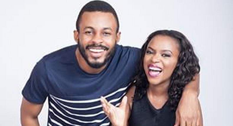 Pre wedding photo of Paul Ukonu and his fiancee, Ijeoma Mang