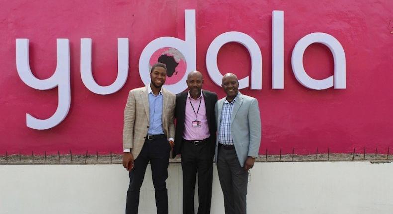 Heads of Yudala at the announcement of the companies plans for it's operations. 