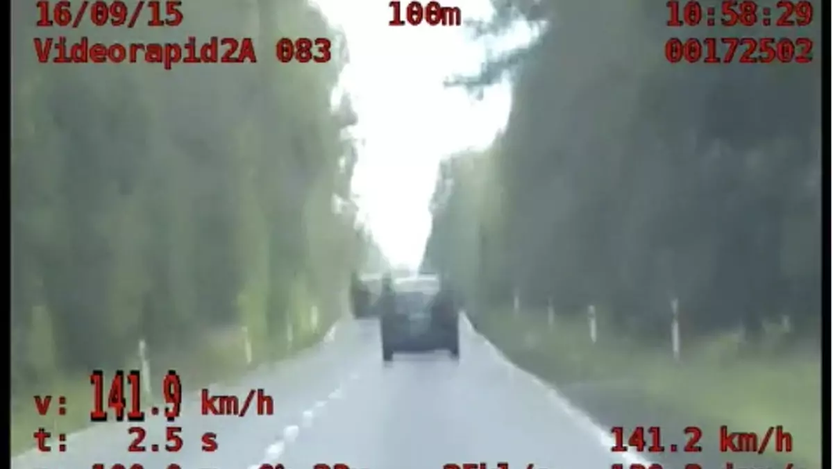 Pijany pędził ponad 140 km/h