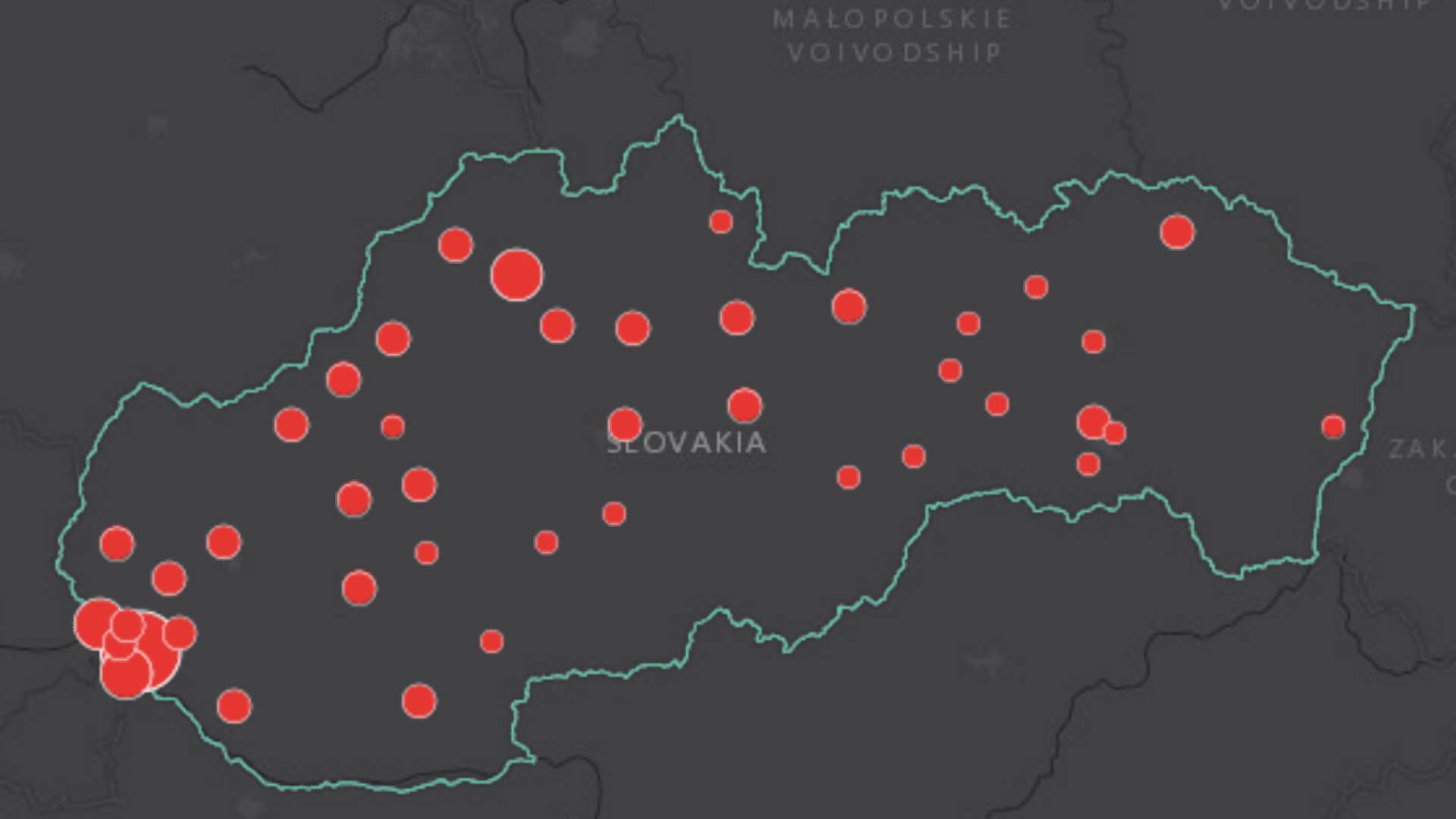 Koronavírus na Slovensku: Výskyt nákazy podľa okresu, dátumu i pohlavia ukazujú interaktívne mapy