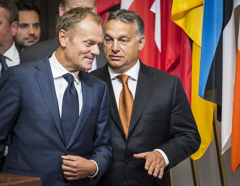 Donald Tusk i Victor Orban