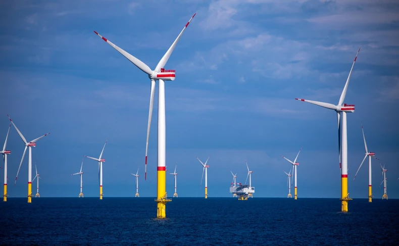 Farma vetrenjača u Baltičkom moru kod obale Danske