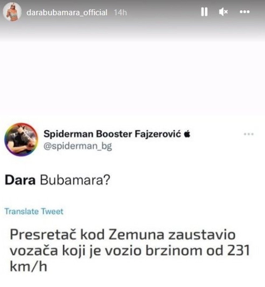 Tviteraši se šale na račun Dare Bubamare