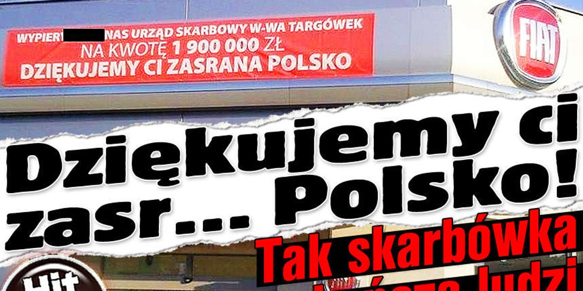 Dziękujemy ci zasr... Polsko