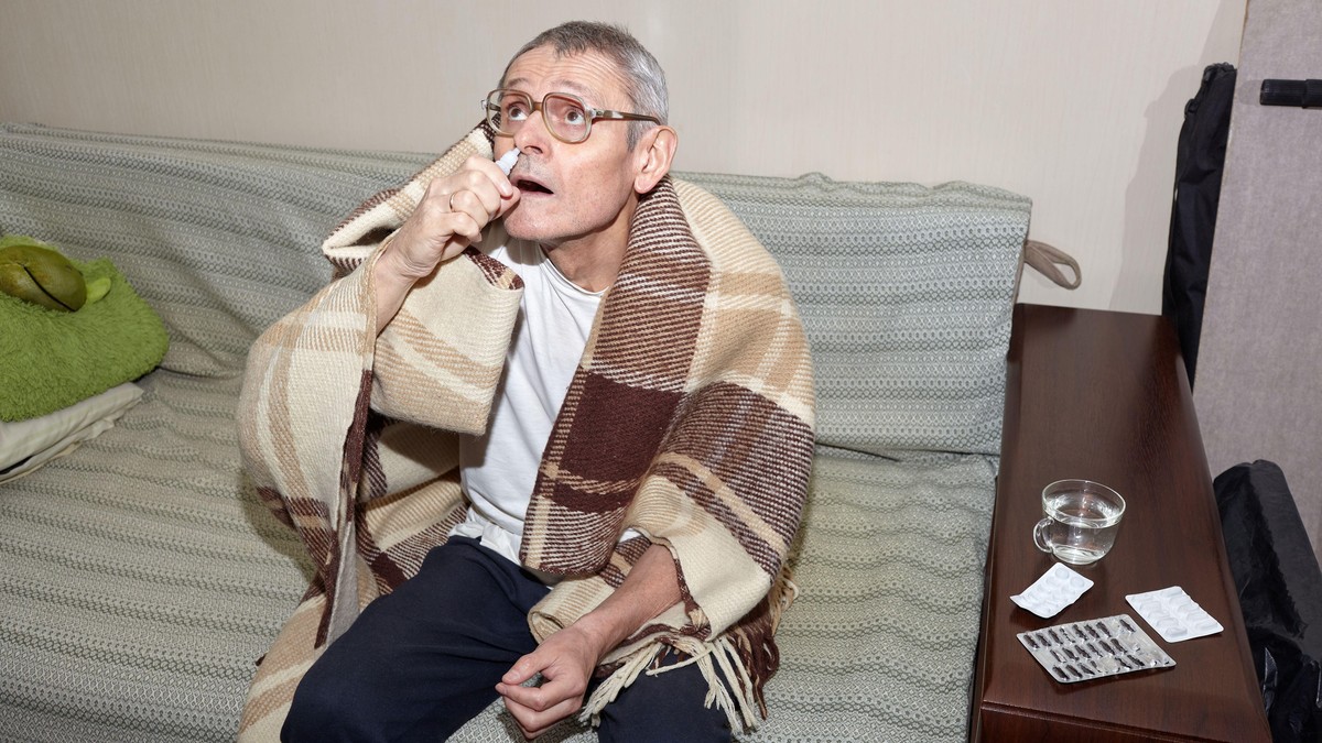 Penzioner - ilustracija