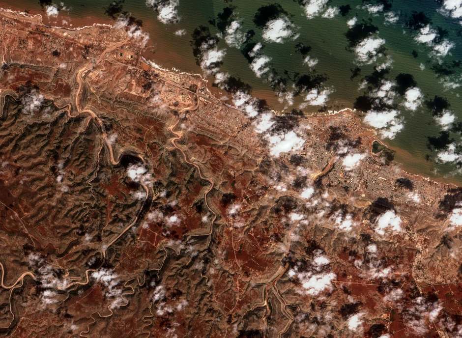 Satelitski snimci Libije nakon poplava