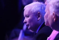 Jarosław Kaczyński podczas majowej konwencji programowej Prawa i Sprawiedliwości w Warszawie