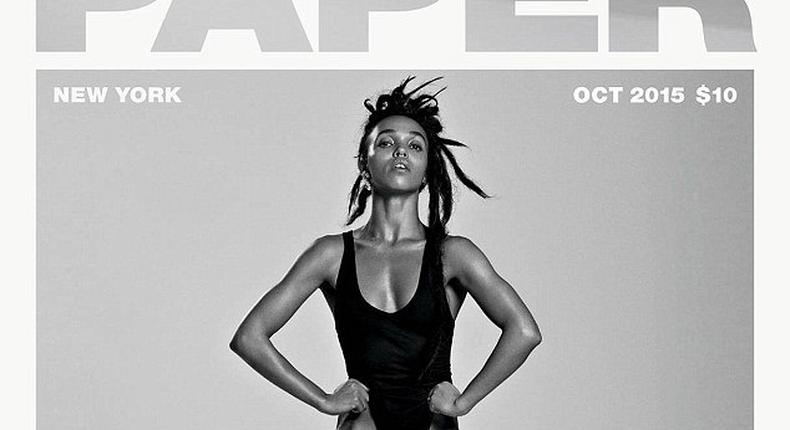 FKA Twigs covers Paper Magazine October 2015 issue