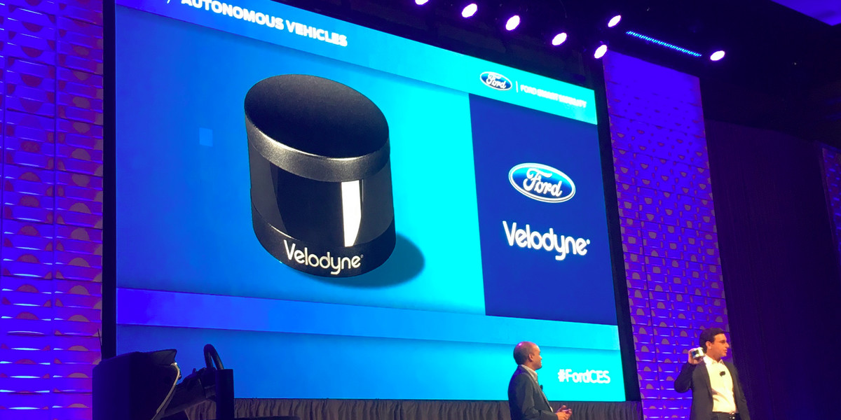 Ford CEO Mark Fields at CES in 2016.