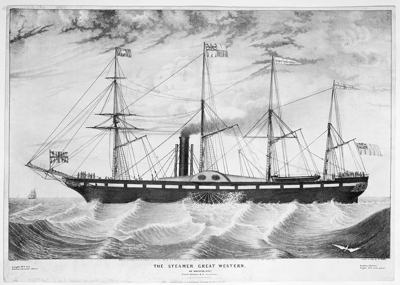 Grafika przedstawiająca statek SS Great Western