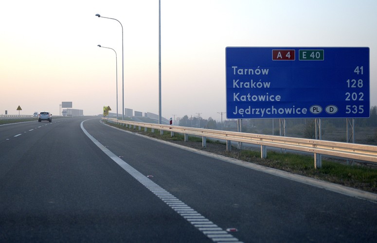 35-kilometrowy odcinek autostrady A4 Tarnów-Dębica. Zdj. PAP/Darek Delmanowicz.