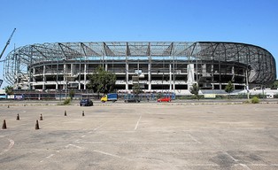 Stadion Miejski w Zabrzu im. Ernesta Pohla - zdjęcia z budowy