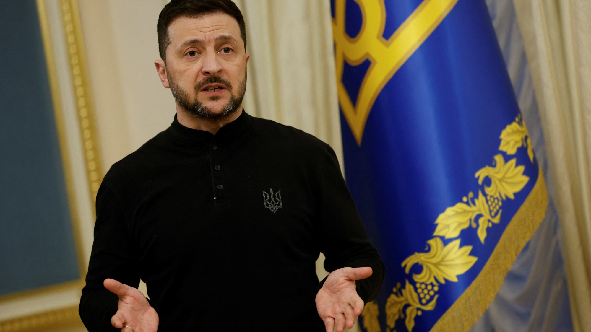 Ukrajinský prezident Volodymyr Zelenskyj, REUTERS/Alina Smutko
