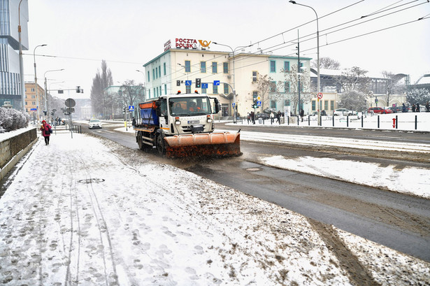 Opady śniegu we Wrocławiu