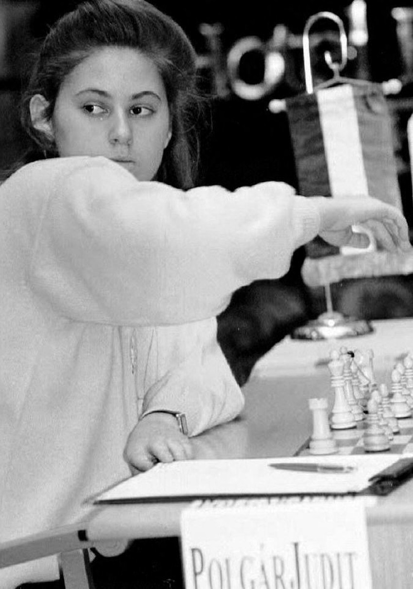 Judit Polgar na takmičenju 16. februara 1993. 